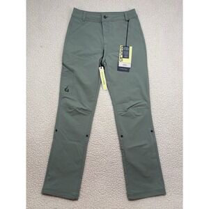 Gnara Go There Pants NWT Women's 6 Jade Green Hiking GoFly Zipper Tech Outdoor
